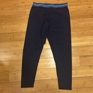 SoulCycle Navy Leggings with Blue Waistband
